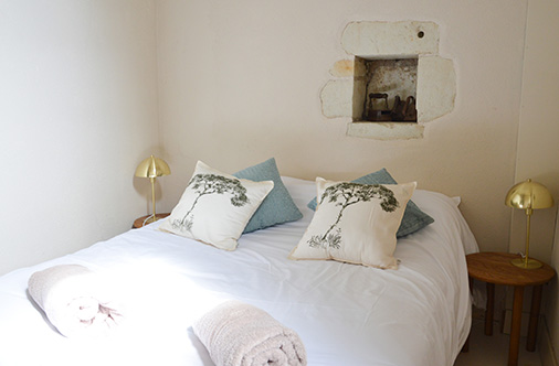 Photo d'une chambre avec 2 lits simples au Moulin de Gaudais